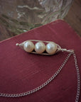 Silver Peapod Necklace • Your Choice of Peas