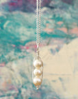 Silver Peapod Necklace • Your Choice of Peas