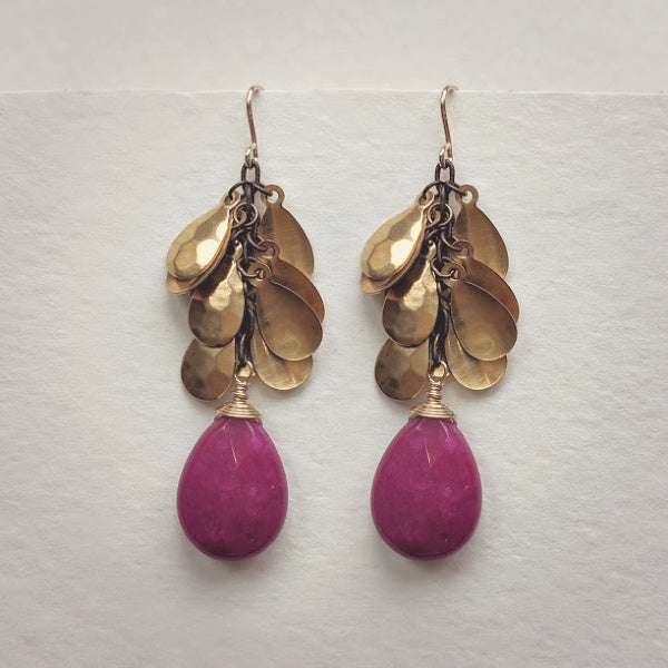 Petal Earrings • Ruby Jade