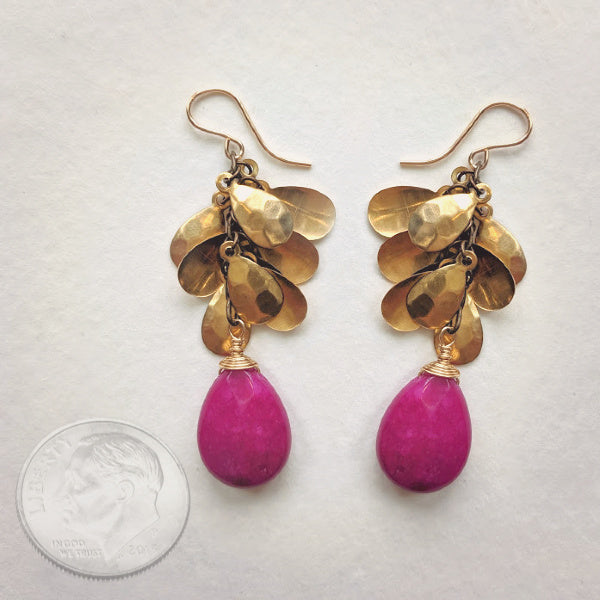 Petal Earrings • Ruby Jade