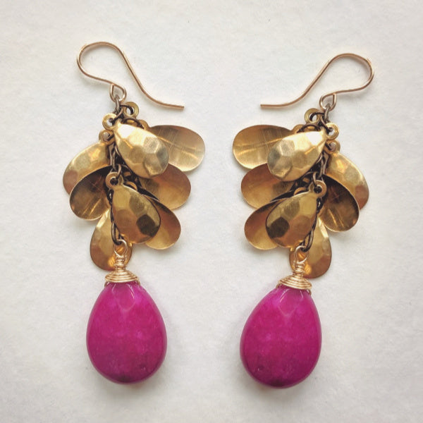 Petal Earrings • Ruby Jade