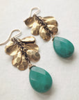 Petal Earrings • Emerald Jade