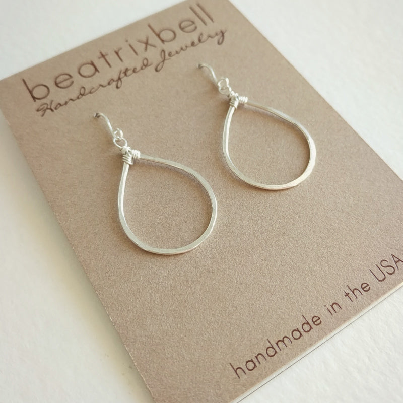 Teardrop Earrings •  Petite