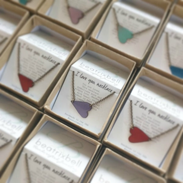 I Love You Necklace • Choice of Color