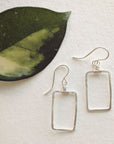 Petite Rectangle Earrings