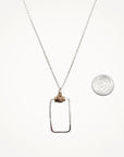 Knot Necklace • Petite Rectangle