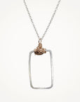 Knot Necklace • Petite Rectangle