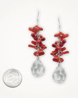 Cupolini Cluster Earrings • Red