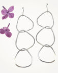 River Rock Earrings • Triple Hoop