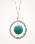 Organic Hoop Necklace • Russian Amazonite