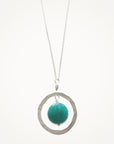 Organic Hoop Necklace • Russian Amazonite