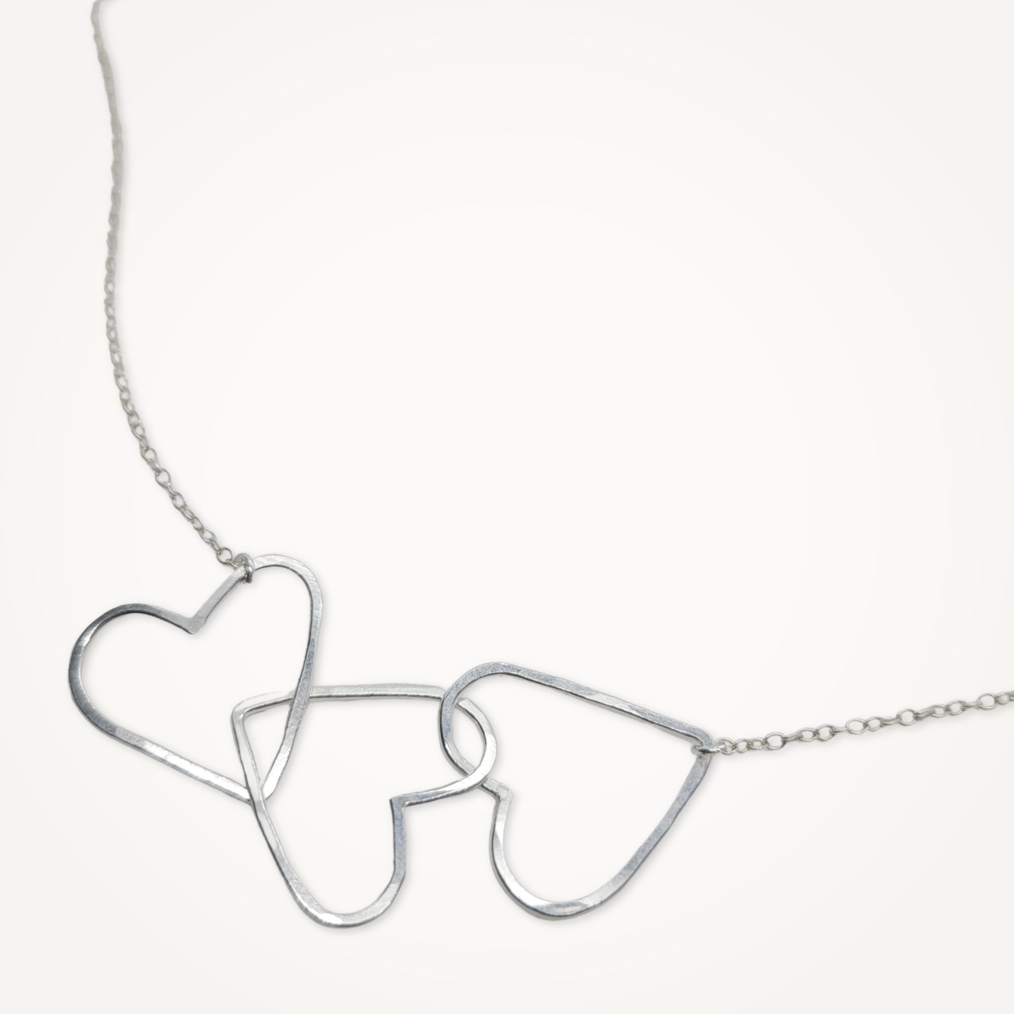 Links of Love Heart Necklace • Choice of Hearts