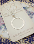 Organic Hoop Necklace • Pearl