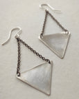 Triangle Earrings • Silver