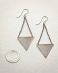 Triangle Earrings • Silver