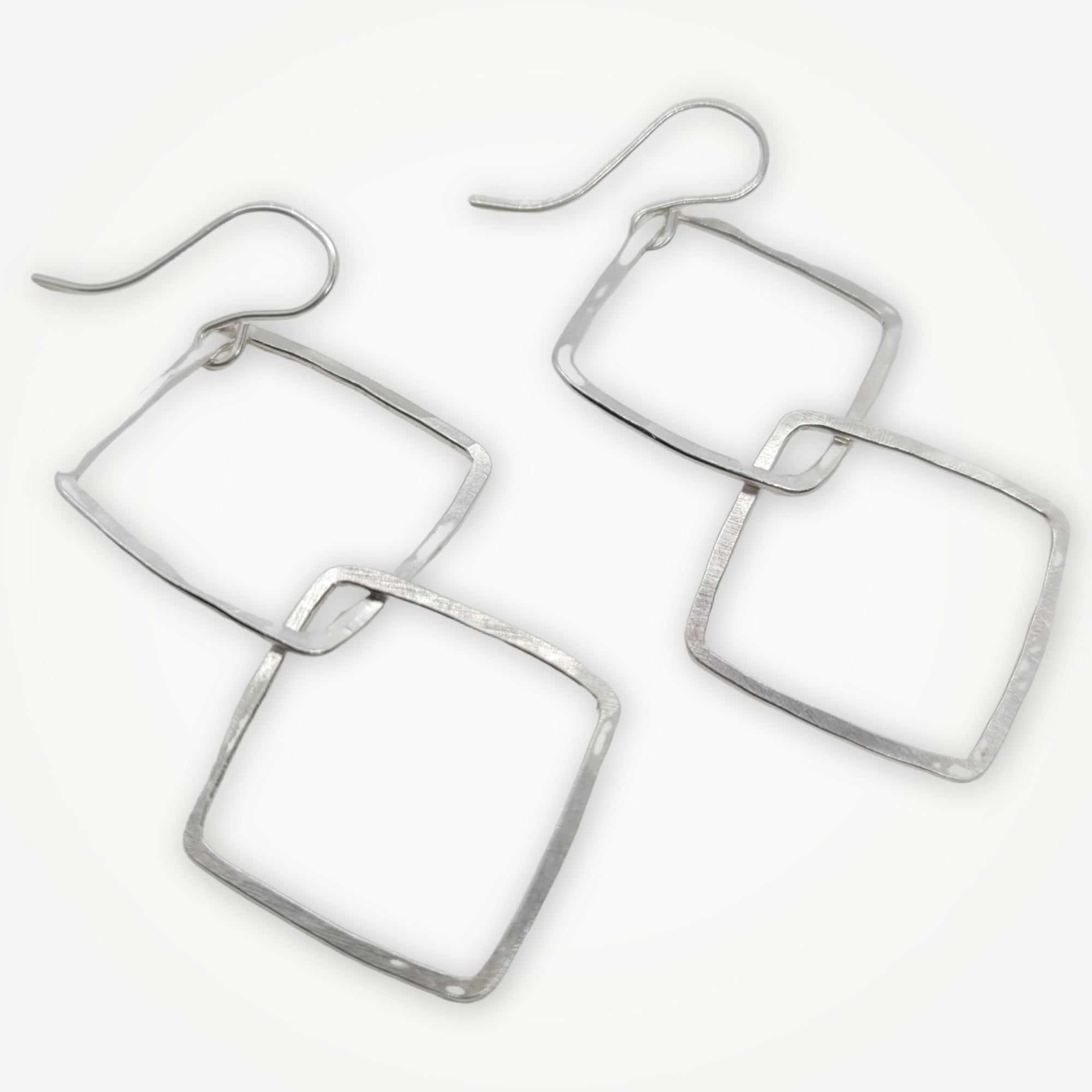 Linked Square Earrings