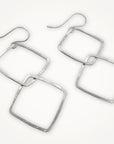 Linked Square Earrings