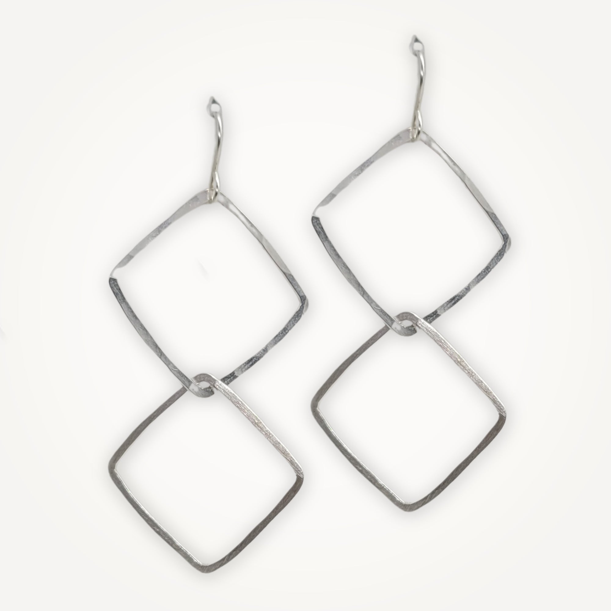 Linked Square Earrings