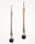 Stick Earrings • Black Pearl
