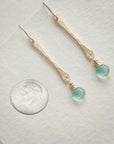 Stick Earrings • Sea Glass Quartz