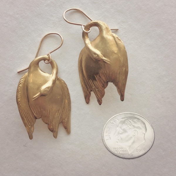 Swan Earrings