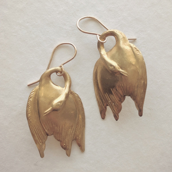 Swan Earrings