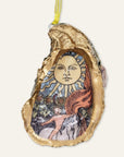Sun Tarot Card Ornament • Oyster Shell