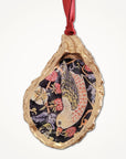 William Morris Strawberry Thief • Oyster Shell Ornament