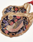 William Morris Strawberry Thief • Oyster Shell Ornament