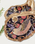 William Morris Strawberry Thief • Oyster Shell Ornament