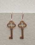 Tiny Key Earrings
