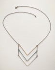 Trifecta Necklace • Sterling Silver or Brass