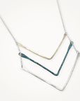 Trifecta Necklace • Sterling Silver or Brass