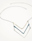 Trifecta Necklace • Sterling Silver or Brass