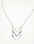 Petite Trifecta Necklace • Sterling Silver or Brass