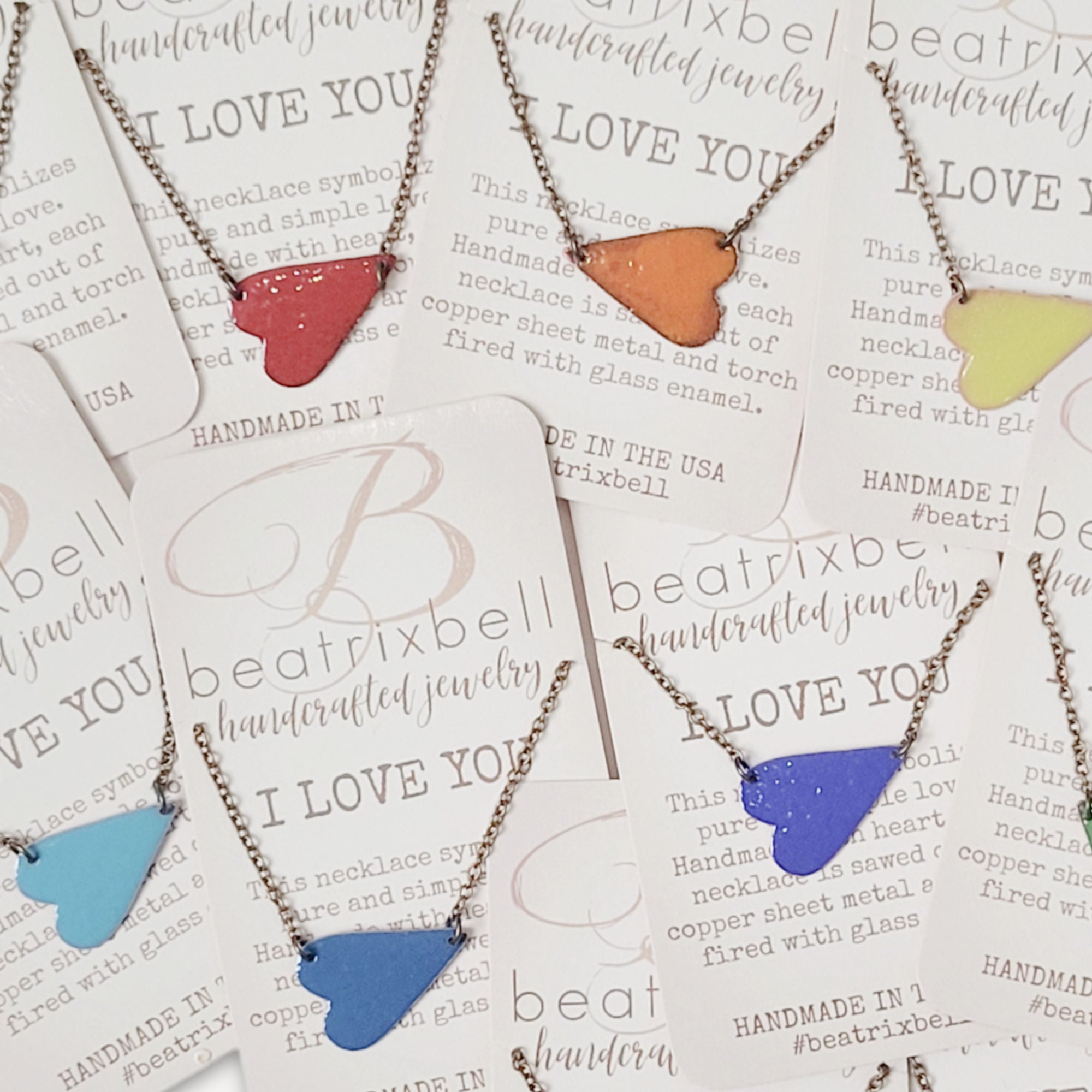 I Love You Necklace • Choice of Color