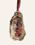 Sledding Christmas Ornament • Oyster Shell