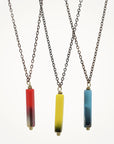 Glass Wand Necklace • Choice of Color