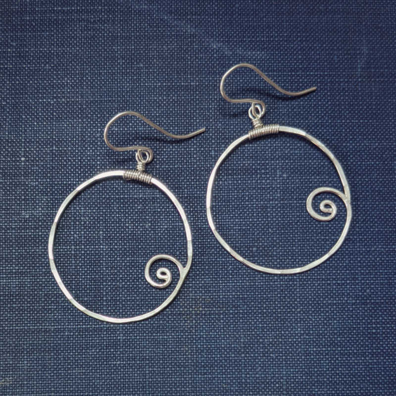Wave Earrings • Sterling Silver