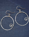 Wave Earrings • Sterling Silver