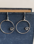Wave Earrings • Sterling Silver
