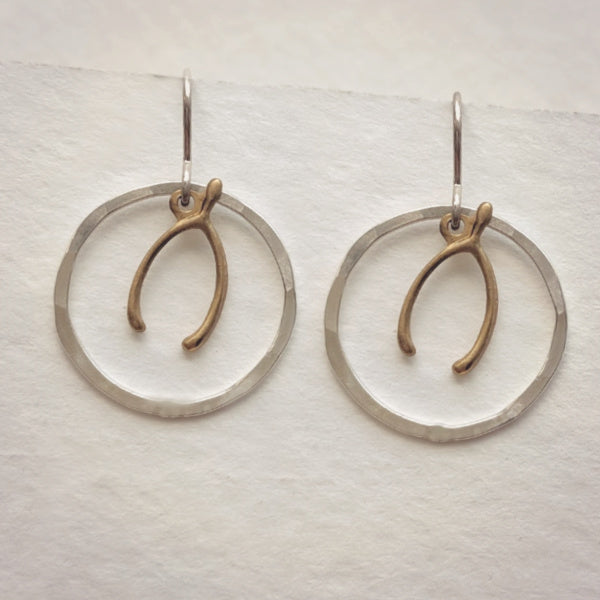 Wishbone Hoop Earrings