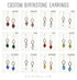 New Birthstone Earrings | Czech Glass + Gold Dipped