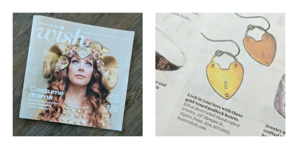 Padlock Heart Earrings | Wish Magazine