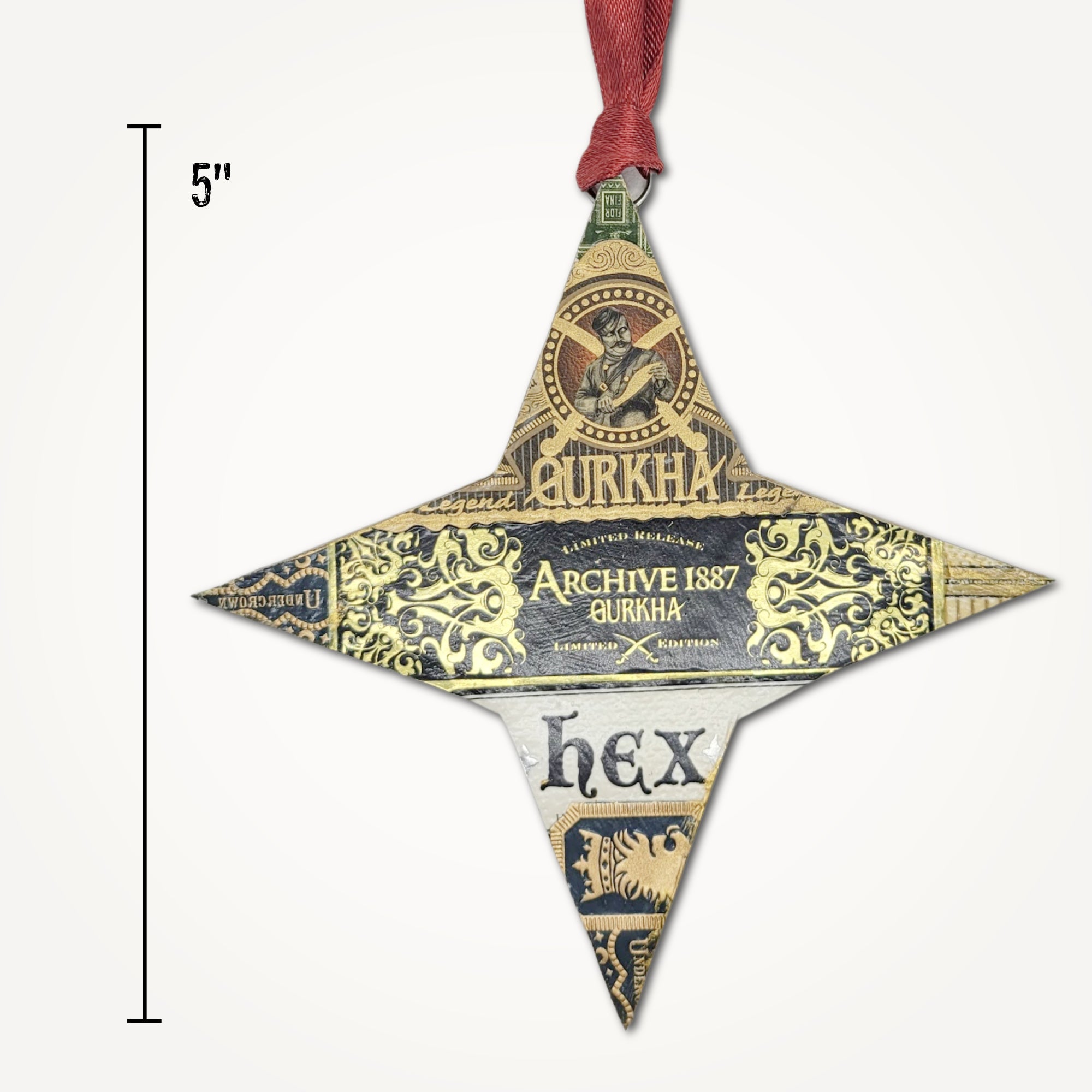 Four Pointed Star Cigar Ornament