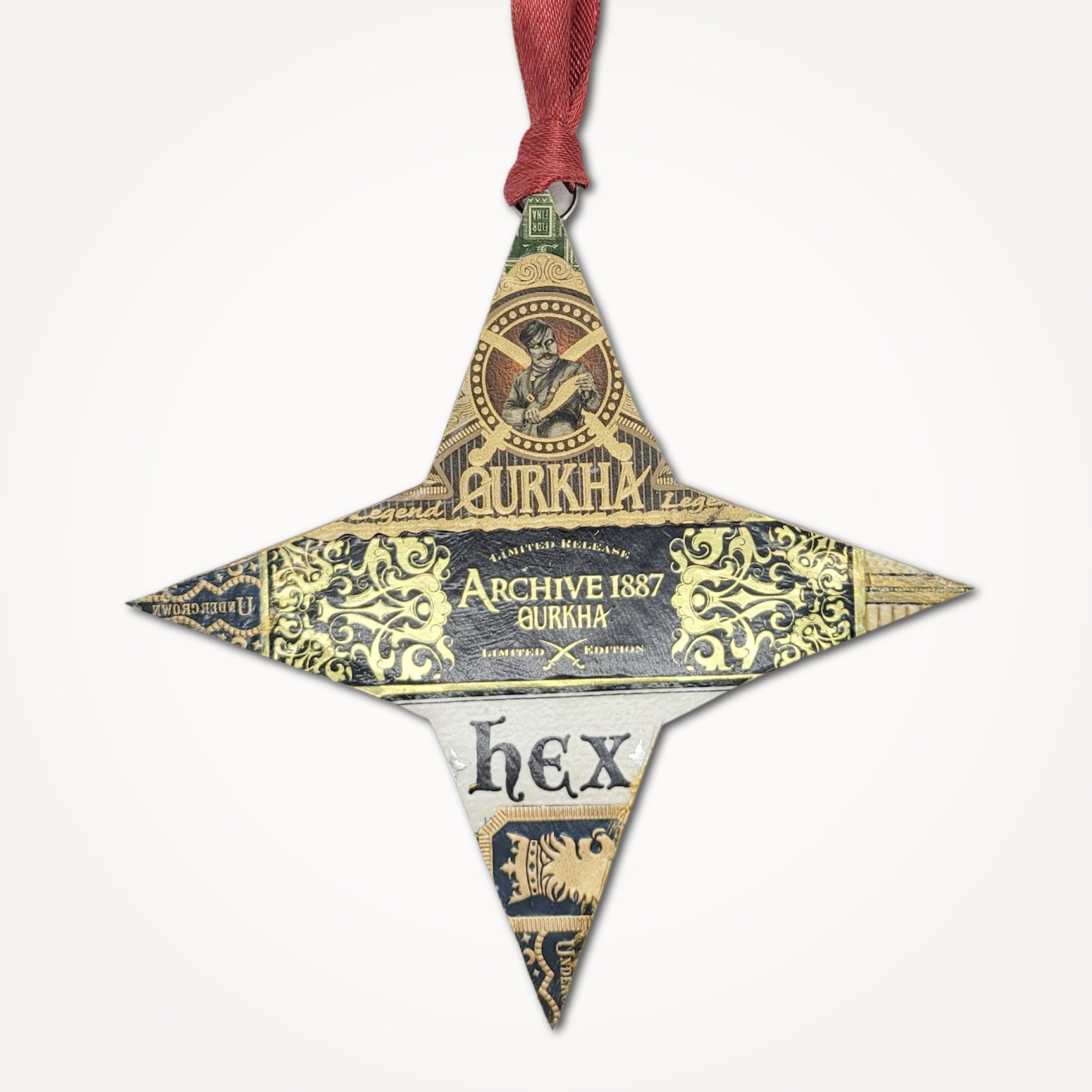 Four Pointed Star Cigar Ornament