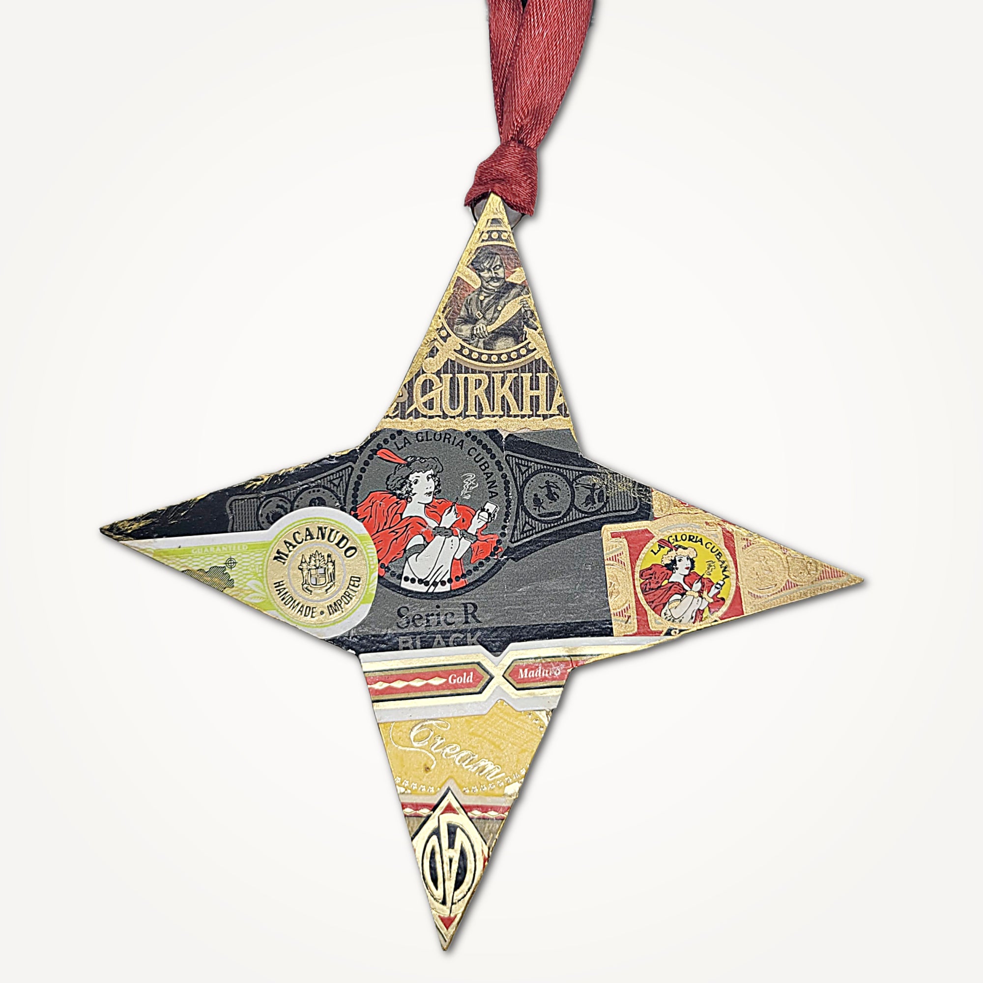 Four Pointed Star Cigar Ornament
