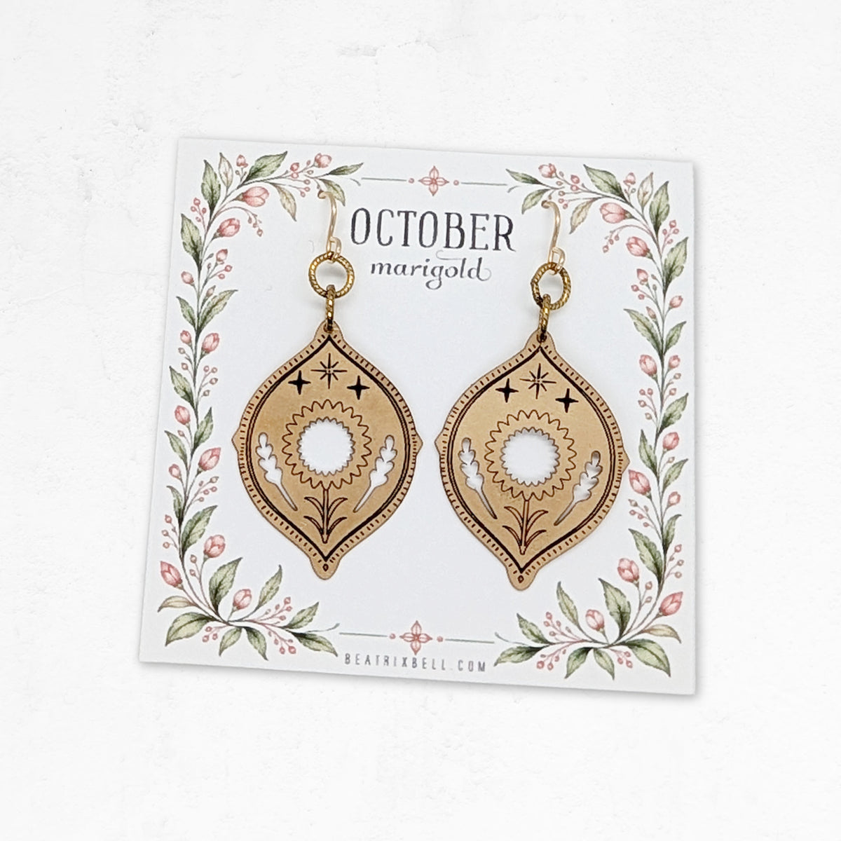 Birth Flower Earrings