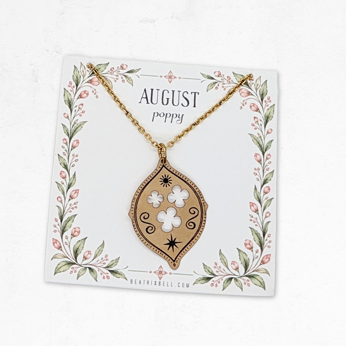 Birth Flower Necklace