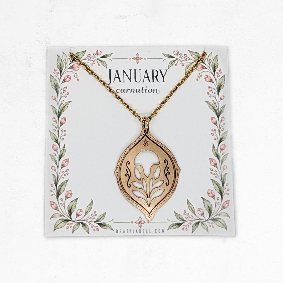 Birth Flower Necklace